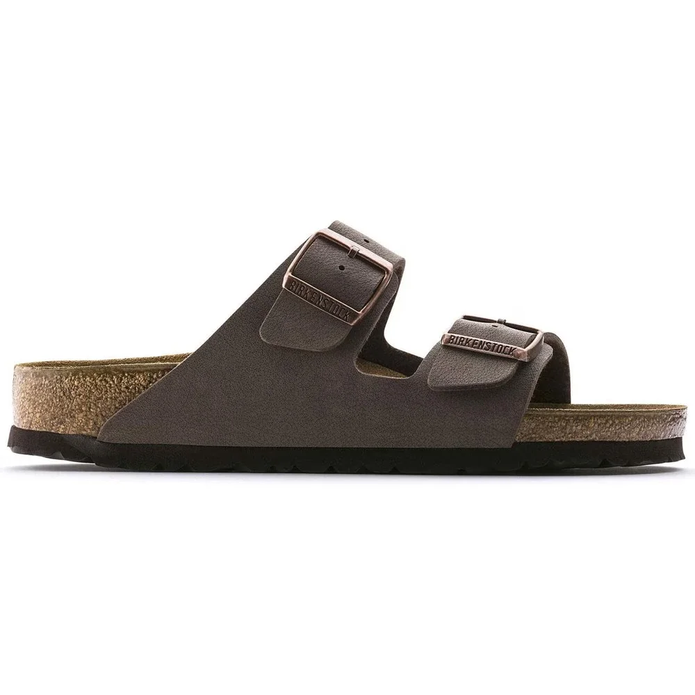 Birkenstock Arizona Birkibuc Leather Suede Footbed Sandals Mocha Men 8 Women 11